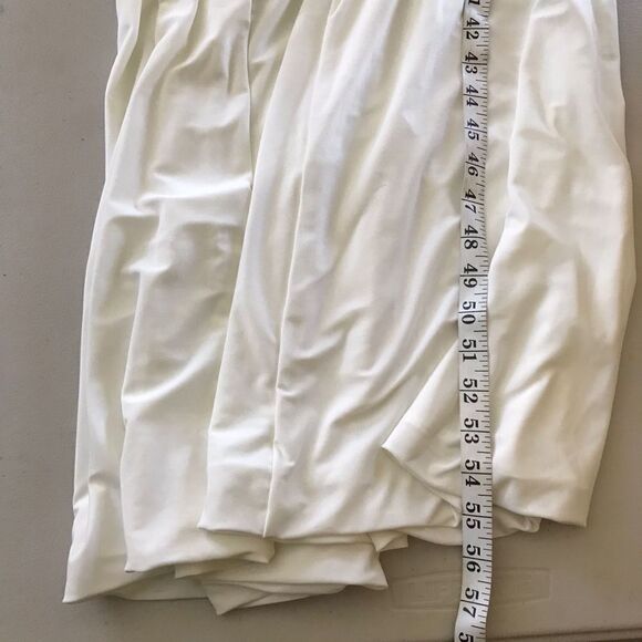 Club L London Fallon  flared leg jumpsuit with long mesh sleeves neck wrap - Picture 15 of 16